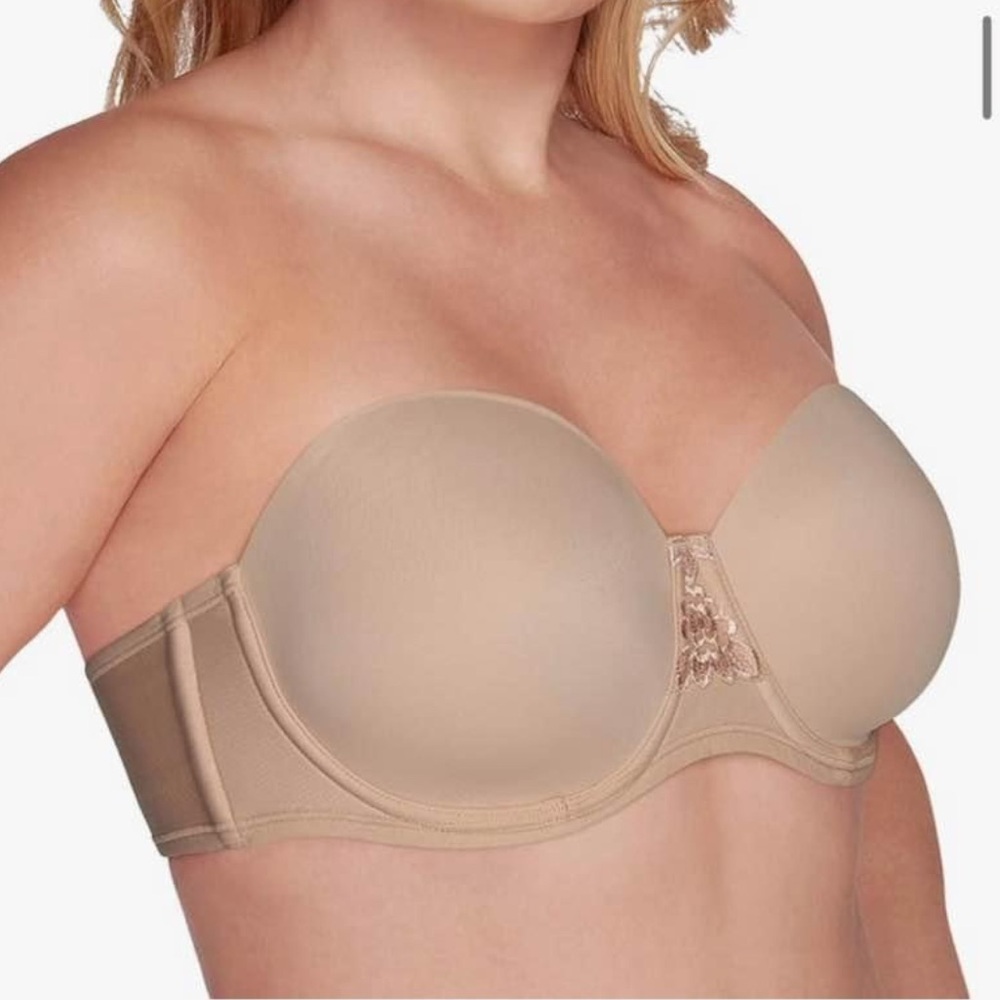 vanity fair strapless bra